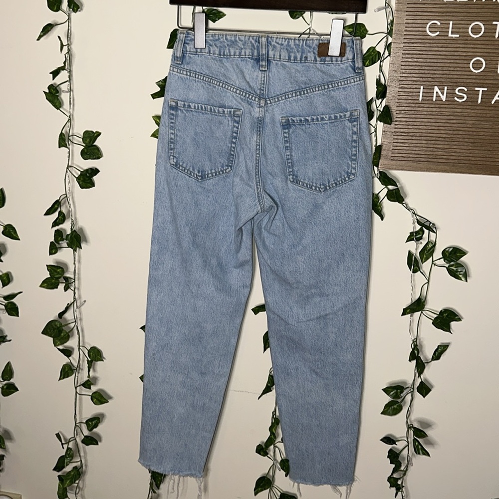 Garage Two Tone Color Block Mom Jeans - Picture 3 of 6